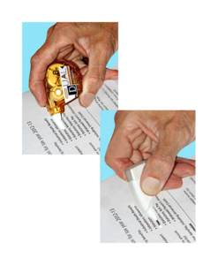 Correction tape and fluid