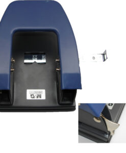 medium duty hole punch with space saver